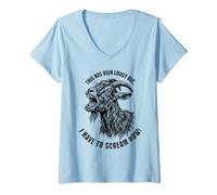 Mujer Esto ha Sido Encantador, Pero Tengo Que Gritar Ahora Cabra Camiseta Cuello V