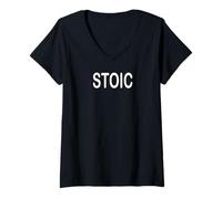 Mujer Estoico Camiseta Cuello V