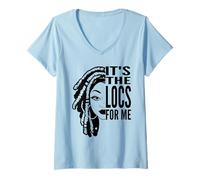 Mujer Estos Locs Tho It's The Locs For Me Loc'd Vibes Camiseta Cuello V