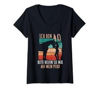 Mujer Estoy 40 por Favor ayúdame en mi Caballo 40 años Camiseta Cuello V