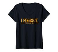 Mujer Estoy arreglando Basura, eso es lo Que Hago Camiseta Cuello V
