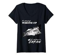 Mujer Estoy cansada de Despertar y no Estar en Japón Manga Girl Camiseta Cuello V