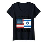 Mujer Estoy con Israel Camiseta Cuello V