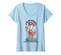 Mujer Estoy Jubilado, no Quiero No Tengo Que Hacerlo, no Puedo hacerme Camiseta Cuello V