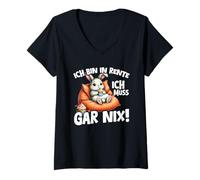 Mujer Estoy Jubilado Tengo Que Jubilado Gar Nix Conejo Jubilado Camiseta Cuello V