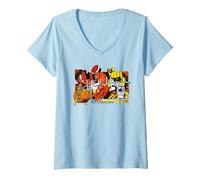 Mujer Estroncio Perro Johnny Alpha Hoverbike 2000 AD Comic Camiseta Cuello V