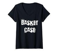 Mujer Estuche de Cesta Camiseta Cuello V
