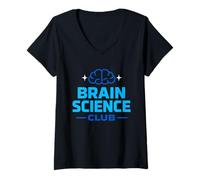 Mujer Estudiante de neurociencia Investigador en neurociencia Ciencias del Cerebro Camiseta Cuello V