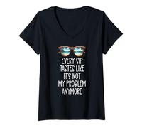 Mujer Every Sip Tastes Like It's Not My Problem Anymore Im Retired Camiseta Cuello V