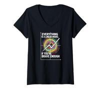 Mujer Everything Is A Linear Model Data Science Statistics Camiseta Cuello V