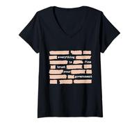 Mujer Everything is Fine Trust Your Government Camiseta Cuello V