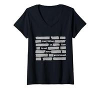 Mujer Everything is Fine Trust Your Government Camiseta Cuello V