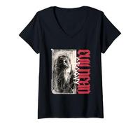 Mujer Evil Dead Burn Película de Terror Alice Smile Halloween Camiseta Cuello V