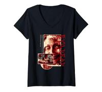 Mujer Evil Dead Rise Película de Terror Ellie Smile Halloween Camiseta Cuello V