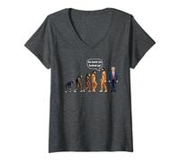 Mujer Evolución Volver Nos jodimos Donald Trump Camiseta Cuello V