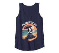 Mujer Ew Gross! El Sol! Chica Gótica Divertida Vampiro Summerween Camiseta sin Mangas