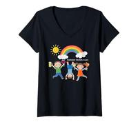 Mujer EXCESSIVO CONSUMO DE ALCOHOLO X Divertido Dibujo Cerveza Vino Spritz Camiseta Cuello V
