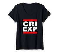 Mujer Expatriado en Chiang Rai Tailandia CRI EXP Nómada Digital Camiseta Cuello V