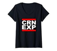 Mujer Expatriado en Isla de Corón CRN EXP Nómada Digital Filipinas Camiseta Cuello V
