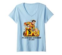 Mujer Expecting Dad Pit Crew Chief Fatherhood 2026 Race Camiseta Cuello V