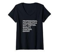 Mujer Experto en Control de Calidad Pro Philadelphia Soft Pretzel Camiseta Cuello V