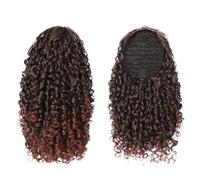 Mujer Extensión de cola caballo for mujer, corta, suelta, rizada, con clip, postizo rubia, esponjosa y Embellecer(T1B-35-55)