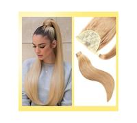 Mujer Extensión de cola caballo recta y envolvente for mujer, con clip en cabello humano Remy, pasta mágica Extensiones de cabello(27,26inch 120g)