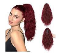 Mujer Extensiones de cola caballo onduladas, extensiones cabello con clip, postizo sintético Embellecer(118)