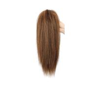 Mujer Extensiones de cola caballo sintéticas con clip for mujer, postizo corto liso y castaño pinza Extensiones de cabello(2M30)