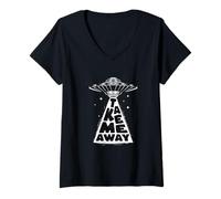 Mujer Extranjeros OVNIS Espacio Nave Extranjeros Espacio Extranjero ES Camiseta Cuello V