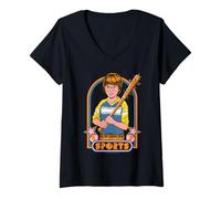 Mujer Extreme Sports Sarcastic Retro Vintage Funny Adult Humor Camiseta Cuello V