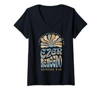 Mujer Ezer Kenegdo Un Guerrero Complementario a Él Génesis 2:18 Camiseta Cuello V