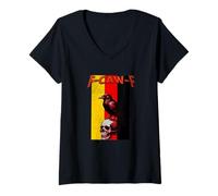 Mujer F-Caw-F Alemania Cuervo Nocturno Camiseta Cuello V