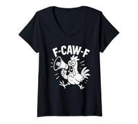 Mujer F-Caw-F Fcawf Funny Chicken Adult Humor Animal Men Women Camiseta Cuello V