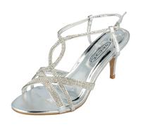 Mujer F1R0838 de Tacón Alto Sandalias de Noche Por Spot On