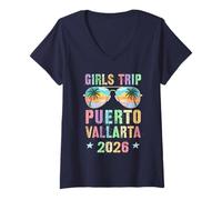 Mujer Fabuloso Viaje NIÑA Puerto Vallarta 2026 Viajes Playa Camiseta Cuello V