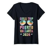 Mujer Fabuloso Viaje NIÑA Puerto Vallarta 2026 Viajes Playa Camiseta Cuello V