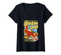 Mujer Fairly OddParents Justice Thy Name is Crimson Chin Cartoon Camiseta Cuello V