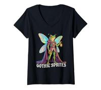 Mujer Fairycore Camiseta Cuello V