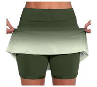 Mujer Falda Deportiva con Pantalones Cortos Interiores Transpirable 2 en 1 Faldas con Bolsillo Faldas Atléticas Que Cambian de Color Estilo Casual