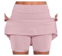 Mujer Falda Deportiva con Pantalones Cortos Interiores Transpirable 2 en 1 Faldas con Bolsillo para Correr Yoga Fitness Ciclismo Ejercicio Casual