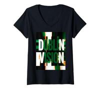 Mujer Fallo en Dublin Vision Camiseta Cuello V