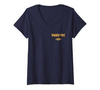 Mujer Fallout Front and Back Vault-Tec Vault Suit 33 TV Show Camiseta Cuello V