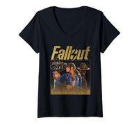 Mujer Fallout TV Series New Vegas Season 2 Collage Video Game Camiseta Cuello V