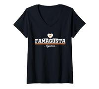 Mujer Famagusta Cyprus Camiseta Cuello V