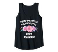 Mujer Farrah Personalized Very Demure Very Mindful Farrah Name Camiseta sin Mangas