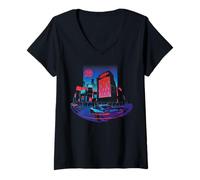 Mujer Fast & Furious 25th Anniversary Tokyo Drift Skyline Camiseta Cuello V