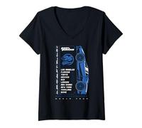 Mujer Fast & Furious 25th Anniversary World Tour Camiseta Cuello V