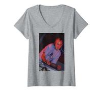 Mujer Fatboy Slim Big Beat DJ Norman Cook Live Por Andy Willsher Camiseta Cuello V