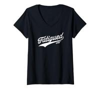 Mujer Fatigued - ME/CFS - Myalgic - Chronic Fatigue Syndrome Camiseta Cuello V